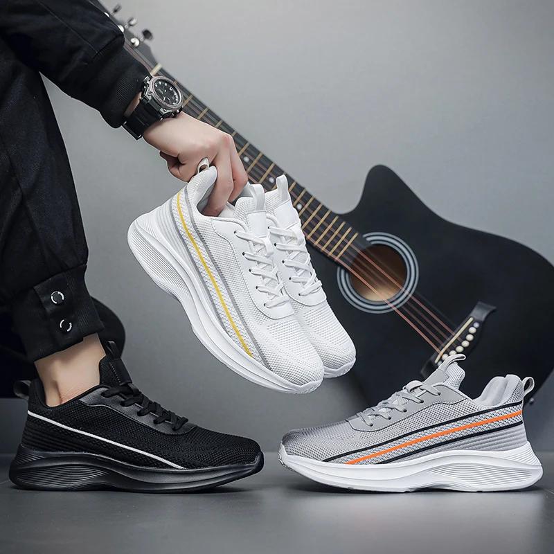 Весенние новые сетчатые мужские кроссовки для бега — фото 7