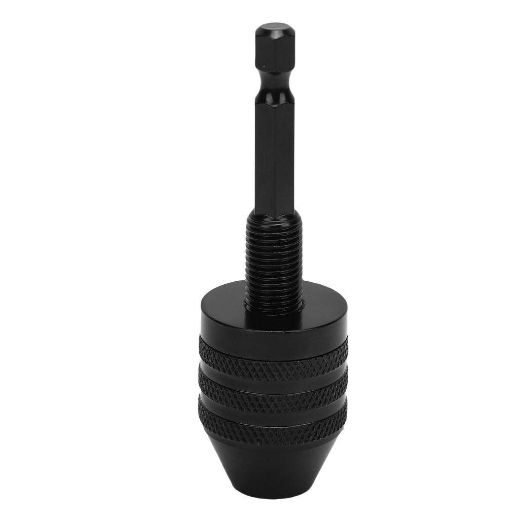 Drill Chuck Adapter 0.6-8mm Clamping 1Celsius4 Inch Hex Shank 3 Jaw Drill Chuck Conversion Tool for Power Tools