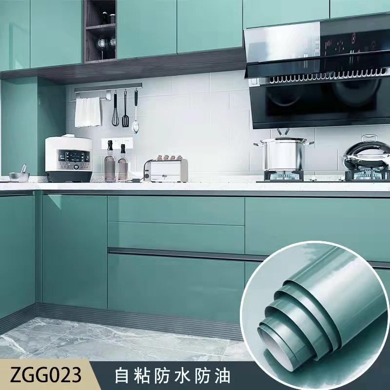 60m PVC Waterproof Solid Self Adhesive Wallpaper for Furniture Peel and Stick Kitchen Vinyl Cabinet Room Decor Wall Stickers DIY