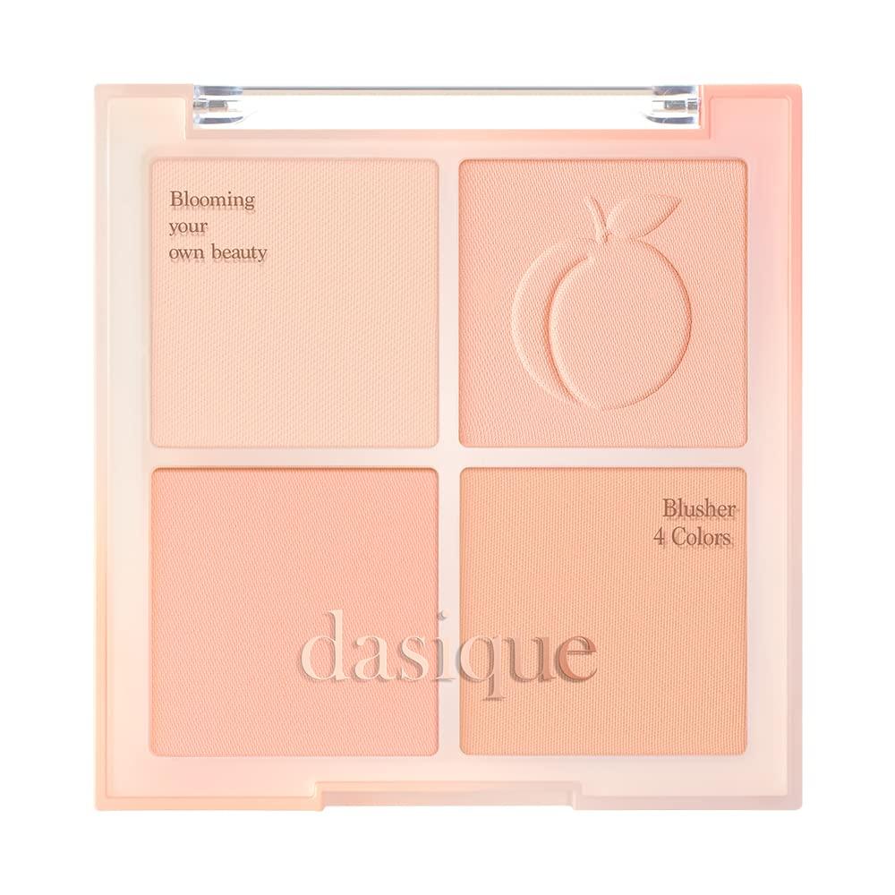 Палетка румян Daisy K Blending Mood Cheek / 4 цвета румян Теплый тон Холодный (03 Персиковый микс)