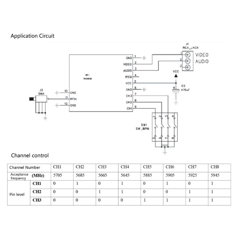 Wireless Audios Video Receiver Module with Stable Signal Easy Integration for DIY Electronics Projects for Enthusiasts
