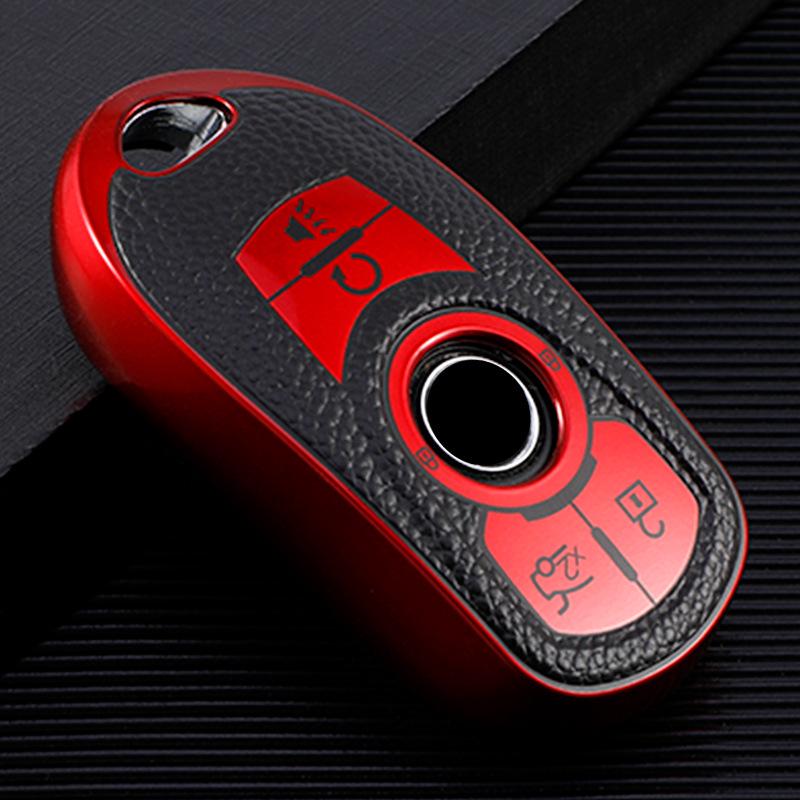 Leather Key Case for Buick Envision, New Regal 21, LaCrosse, GL6 Models - Unisex Design