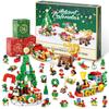 2024 Advent Calendar for Kids, 604-Piece Christmas Building Block Set with 24 Days of Daily Surprises and Countdown Gift Box, Includes Christmas
