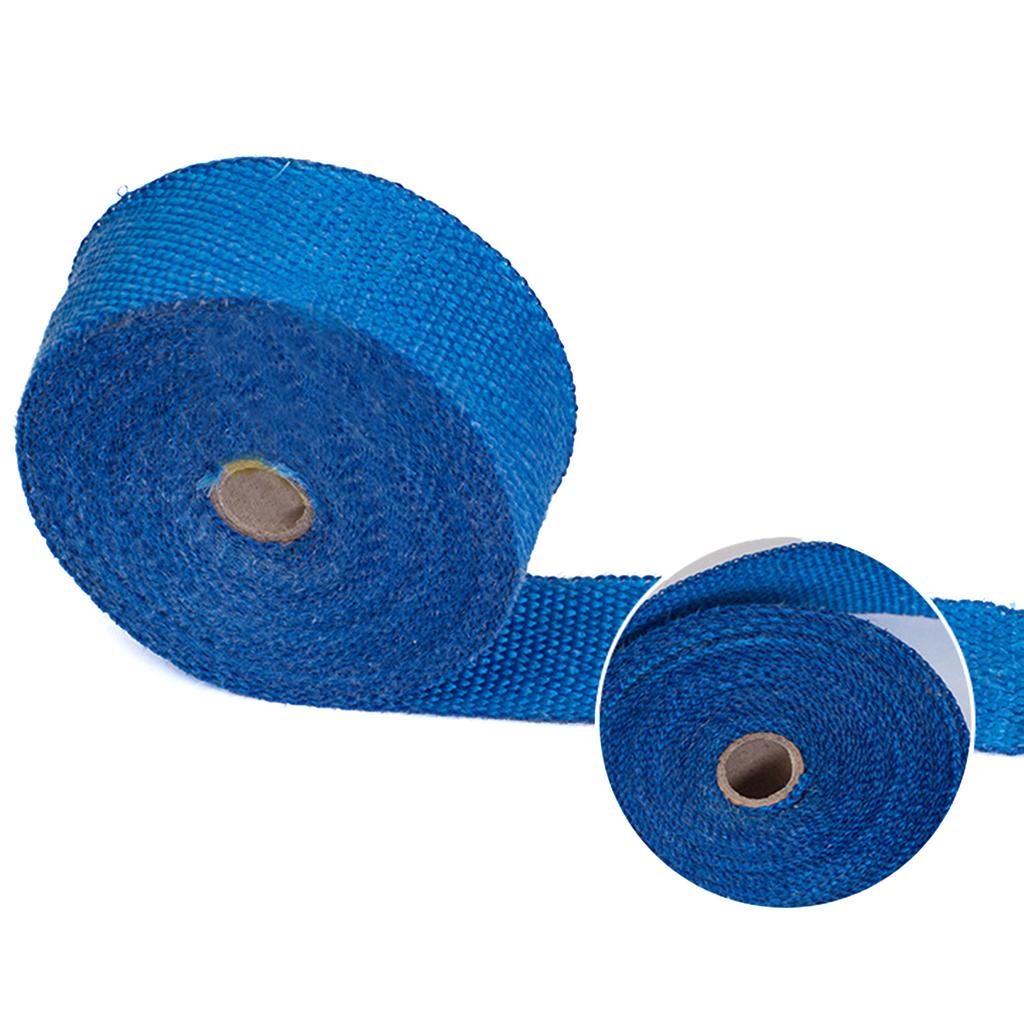 2"x16ft Black Fiberglass Exhaust Heat Wrap Roll for Motorcycle Heat Shield Tape Heat Insulation Roll Tape