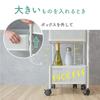 XI LE Kitchen Wagon Storage with 4 Top Rotating Small Movable 4 Easy to Assemble of Cart, Iron, Casters, Tiers, Board, Type, Items, Seasonings,