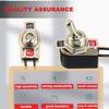 Heavy Duty Toggle Switch SPST 2 Pin ON/Off Rocker Toggle Switch 6A/125V 3A/250V for Car Truck Boat Marine Black Shell(1PCS)