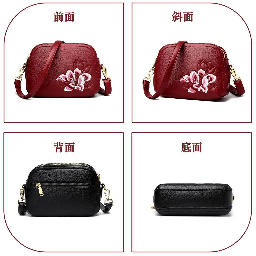 [FSD.WG] Women's Crossbody Shoulder Bag, Designer, Compact, Lightweight (0.41kg), Water-Repellent PU Leather, Stylish Print, Popular, Stylish,