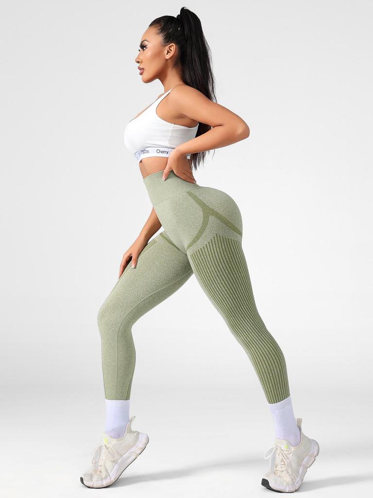 Seamless High-Waist Butt-Lifting Sports Leggings for Women