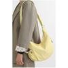 Trendy Solid Color Messenger Bag New Large Capacity Shoulder Bag Casual Dumpling Bag