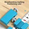 Woodworking Ruler Limit Slider Aluminum Alloy Steel Ruler Stop Durable Wear-resistant Positioning Limit Block Woodworking Scribe