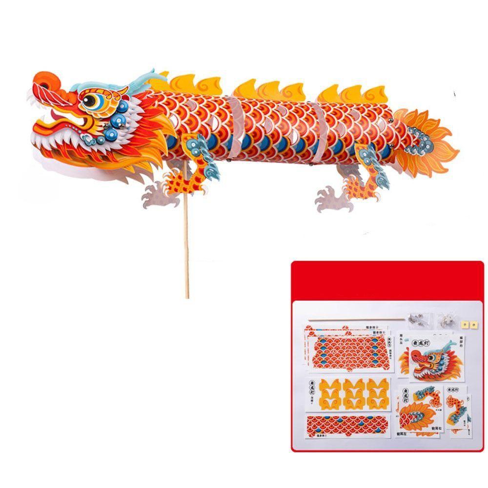Dance Dragon Portable Dragon Lantern Flying Mid-Autumn Festival Lantern Dragon Lantern  Kids