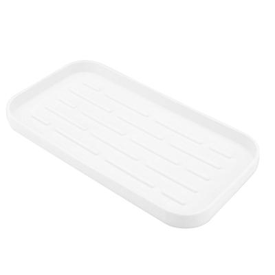 Silicone Dish Drying Mat Convex Design Raised Edges Soft Flexible Prevent Slip Silicone Drain Tray for Kitchen Counter