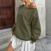Women's Solid-color Fashionable Long-sleeved Top