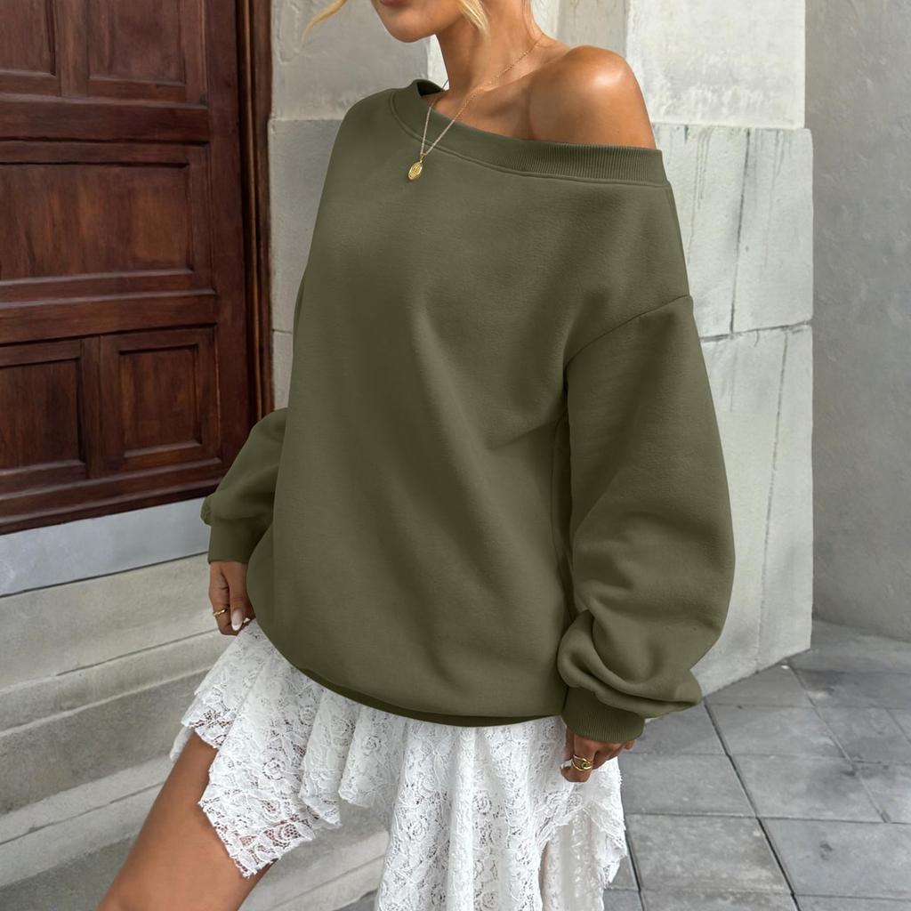 Women's Solid-color Fashionable Long-sleeved Top