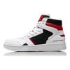Li Ning Knight Leather Fashion High top Skateboard Shoes Men's Red White Black AGCN285-3