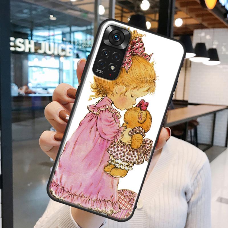 Sarah Kay pattern Case For Xiaomi Redmi Note 12 8 9 10 11 Pro Note 12S 11S 10S 9S Redmi 10C 10A 9C 12C Cover