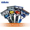 Originální holicí žiletky Gillette Fusion pro muže ProGlide ProShield Brands Straight Razor