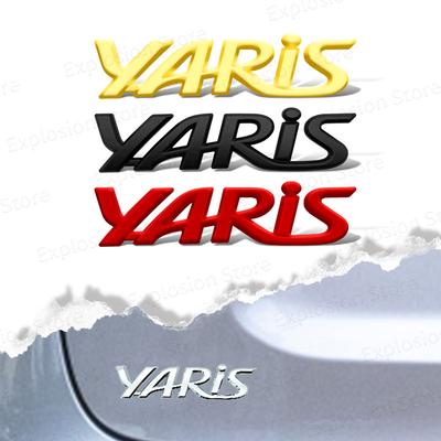 3D Metal Car Styling Letter Rear Trunk Emblem Badge Sticker Decor For Yaris Logo Rav4 Prius Corolla Camry CHR Accessories