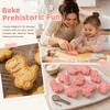 8PCS PP Dinosaur Cookie Cutter Food Grade Embossing Mold Cookie Cutter Set  Home Baking