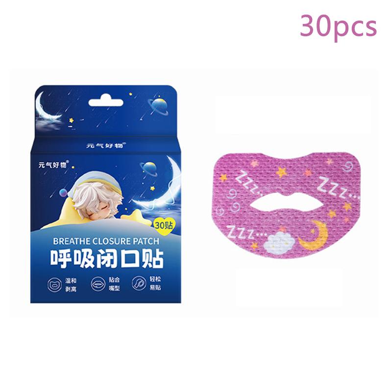 

30 шт. наклейки для коррекции полости рта, ортезы для дыхания против храпа, наклейки для рта для детей, наклейки против храпа, улучшающие ночной сон темно-синий