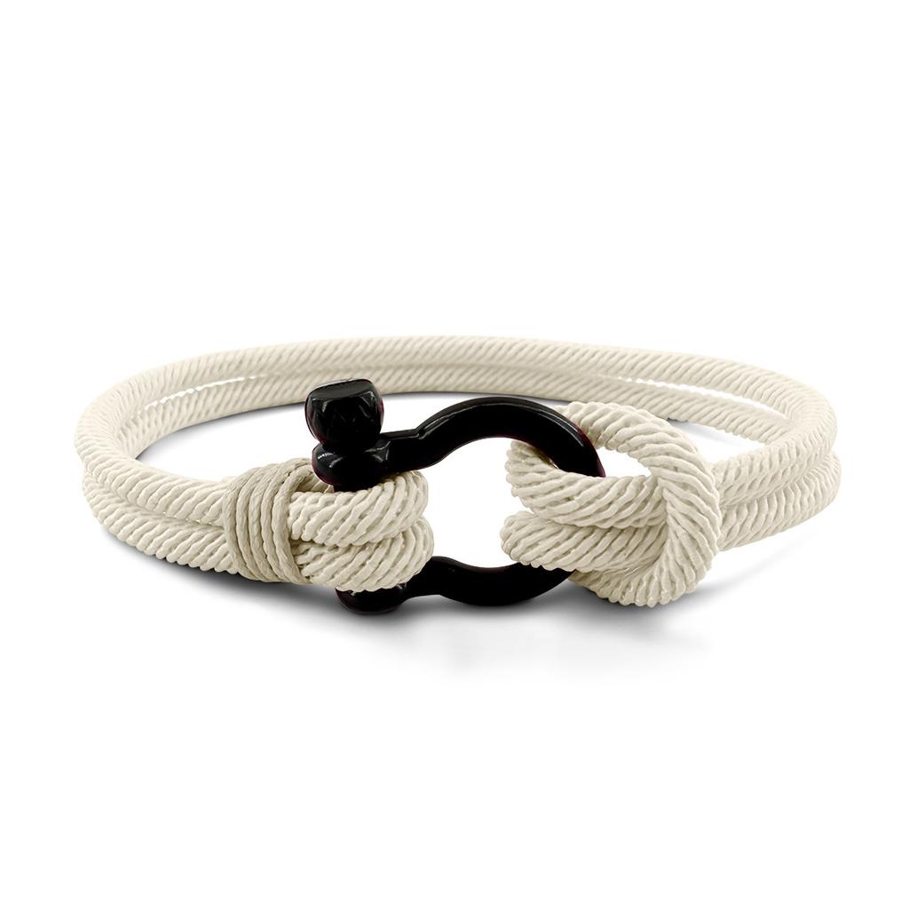 Fashion Bracelet Men's Braided Bracelet Lock Stainless Steel Couple Red Rope Hand Rope Student Jewelry