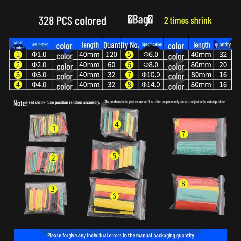 Colored Heat Shrink Tubing for Wire Insulation and Protection