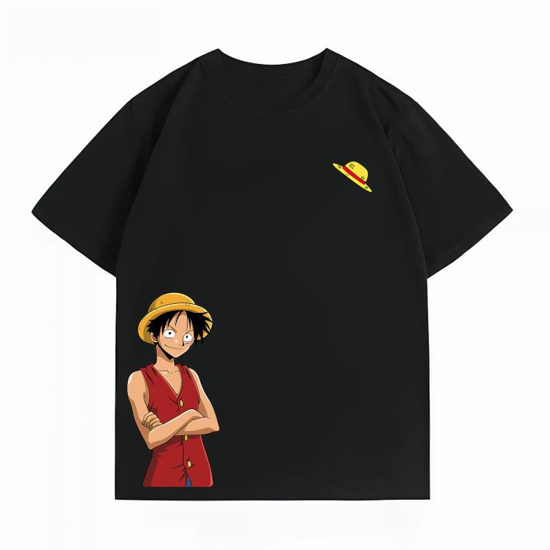 Unisexs Clothing New 100 Cotton Breathable Summer TShirt Bandai One Piece UnisexsTShirt Luffy Print CasualStreetwear UnisexsTShirt