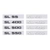 for mercedes benz SL class refit rear boot displacement number trunk label decal SL55 SL400 SL500 SL550 letter logo car stickers