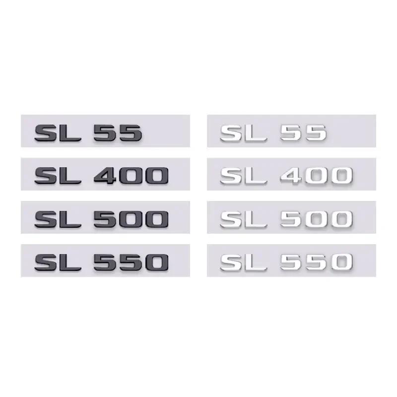 for mercedes benz SL class refit rear boot displacement number trunk label decal SL55 SL400 SL500 SL550 letter logo car stickers