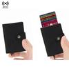 Pu Leather Credit Card Holder Luxury Id Cardholders Pop Up Metal Mini Minimalist Wallet for Women Men Coin Purse  Badge Holder