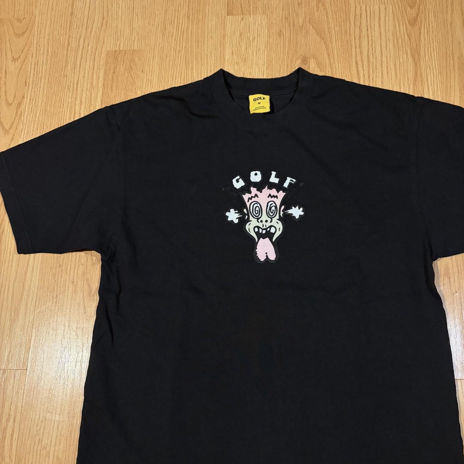 Golf Wang Sour Head Black Logo Shirt Size Medium Tyler The Creator Hip Hop Rap Unisex T-Shirt XL
