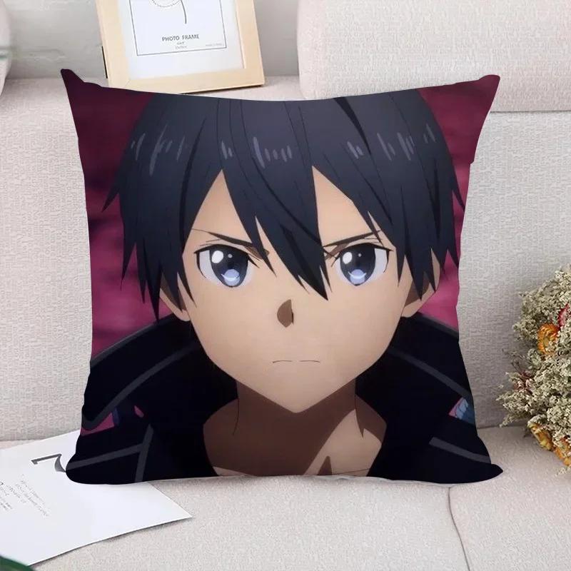 

Декоративные наволочки Sword Art Online для диванных подушек, наволочки для подушек, чехлы для подушек x Декор для автомобиля, наволочки x Осенний декор 66x66cm