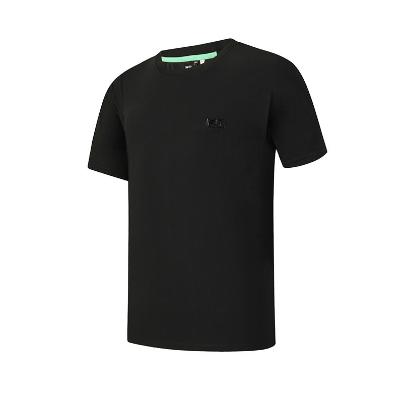 

FILA Golf Series Fashion Simple Classic Sports Golf Versatile Comfortable Breathable Knitted Short Sleeve T-Shirt Men tops Deep-Black A11M625140FBK L