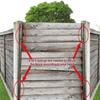 Fence Tensioner 25PC Fence Post Fasteners Stainless Steel Garden Post Tensioning Clamps for Agricultural Farm Highway Sport Lawn