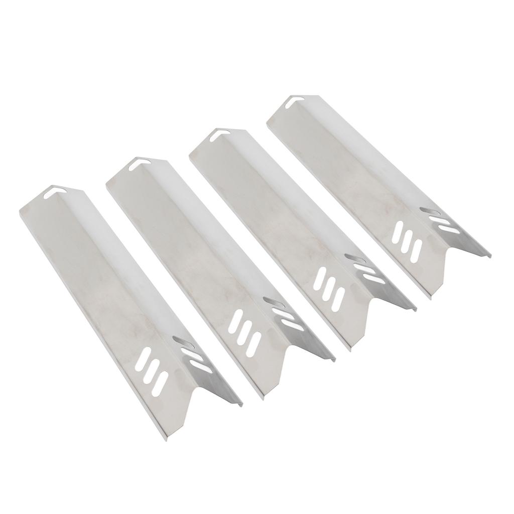 4 Pcs Adjustable Grill Heat Plates Shield Stainless Steel Oven Burner Covers BBQ Gas Grill Deflector Plates Heat Tent