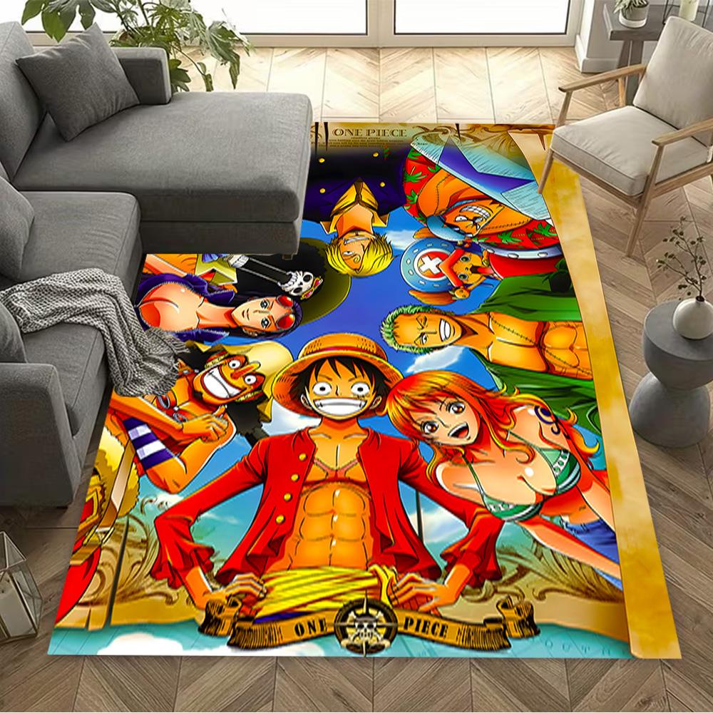 One Piece Adventure Area Rug Suitable for Playrooms Dining Room Outdoor Dormitory Antislip Carpet Anime Office Decor