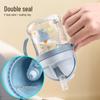 Children's Cartoon Straw Cup: Bite-Resistant Spout, Anti-Choking, Double Handles, Training Water Bottle for Infants and Toddlers
