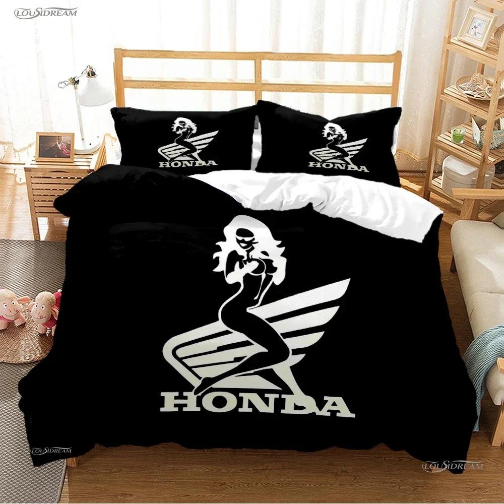 

Hrc-Honda Motorcycle Logo Duvet Cover Comforter Bedding Sets Soft Quilt Cover And Pillowcases For Teens Single Double Queen King EU Double(200*200cm)3pcs