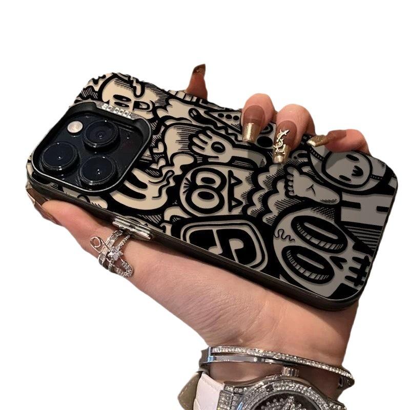 Monster World Compatible iPhone 18 Silver iPhone 14 Pro Creative 13/11 Pro Max Matte 16 Protective Case