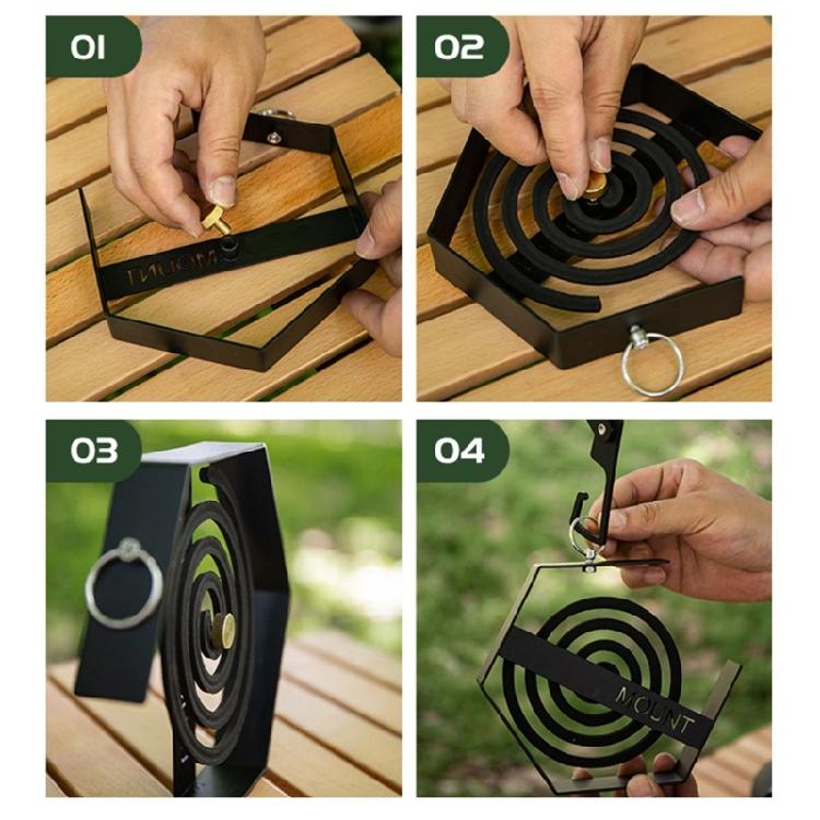 Outdoor Räucherspiralen Halter Outdoor Camping Räucherspiralen Halter Metall Hängend Mücken spirale Halter Outdoor Camping Ausrüstung