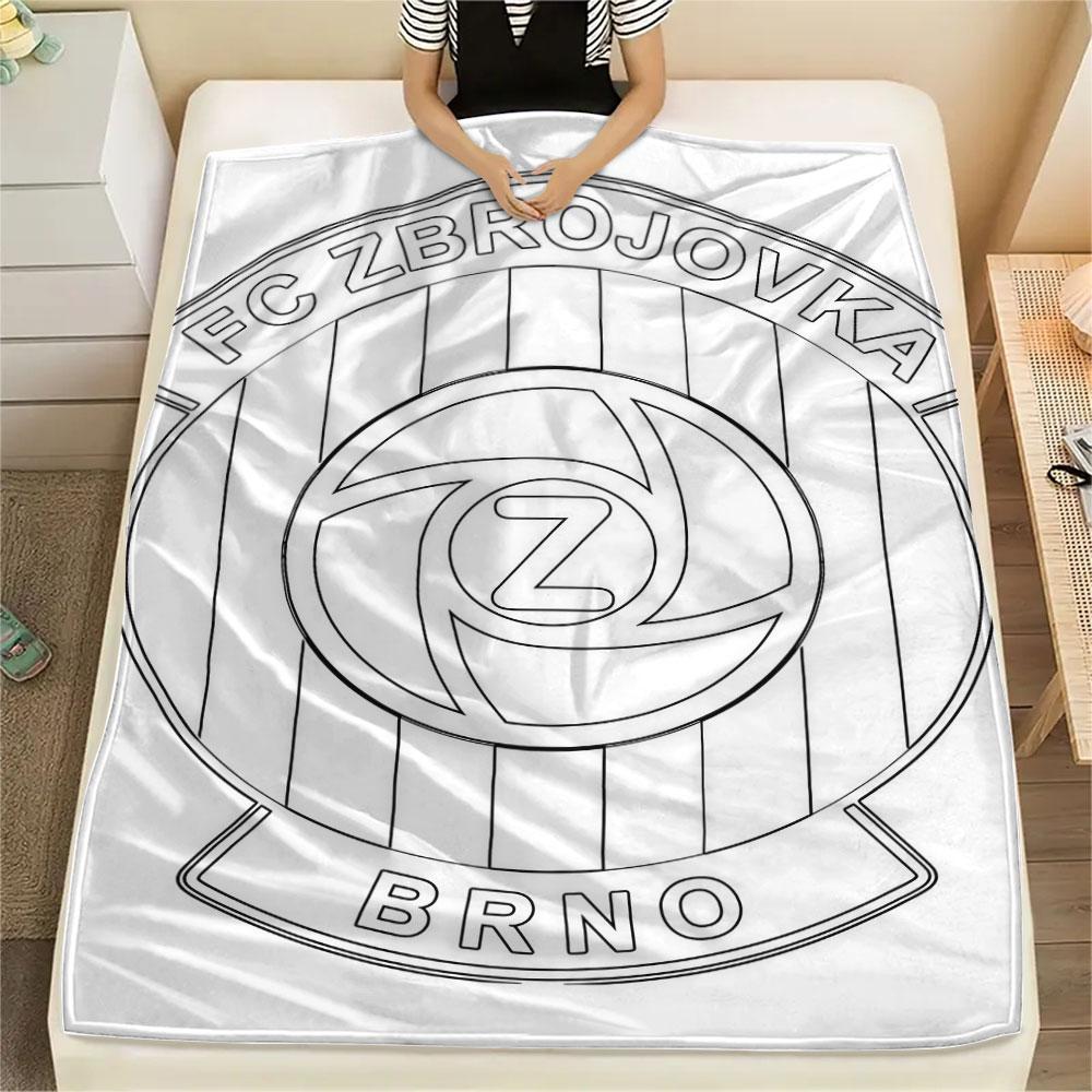 Coperta di Flanella FC Zbrojovka Brno, Alta qualità, Confortevole per Tutte le Stagioni, Decorazione per la Casa, Calore e Comfort
