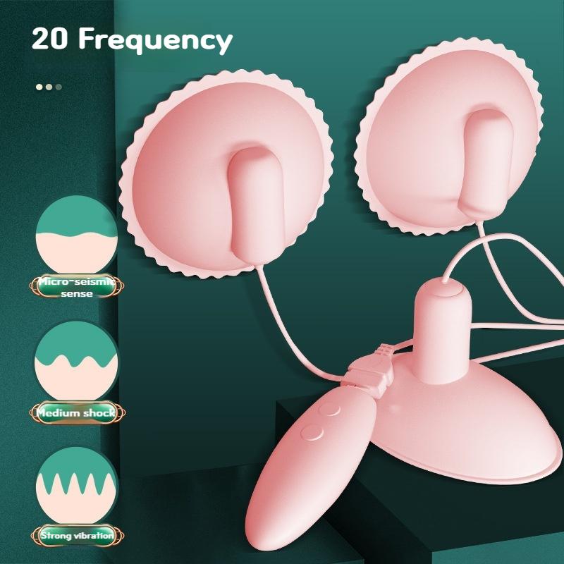 Women Vibrator Nipples Clitoral Sex Toys Electric Breast Massager Suction Cups Clitoral Stimulator For Adults Nipple Stimulator