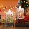 Christmas luminous candle light creative small wind light night light ornament Christmas children's gift window decoration