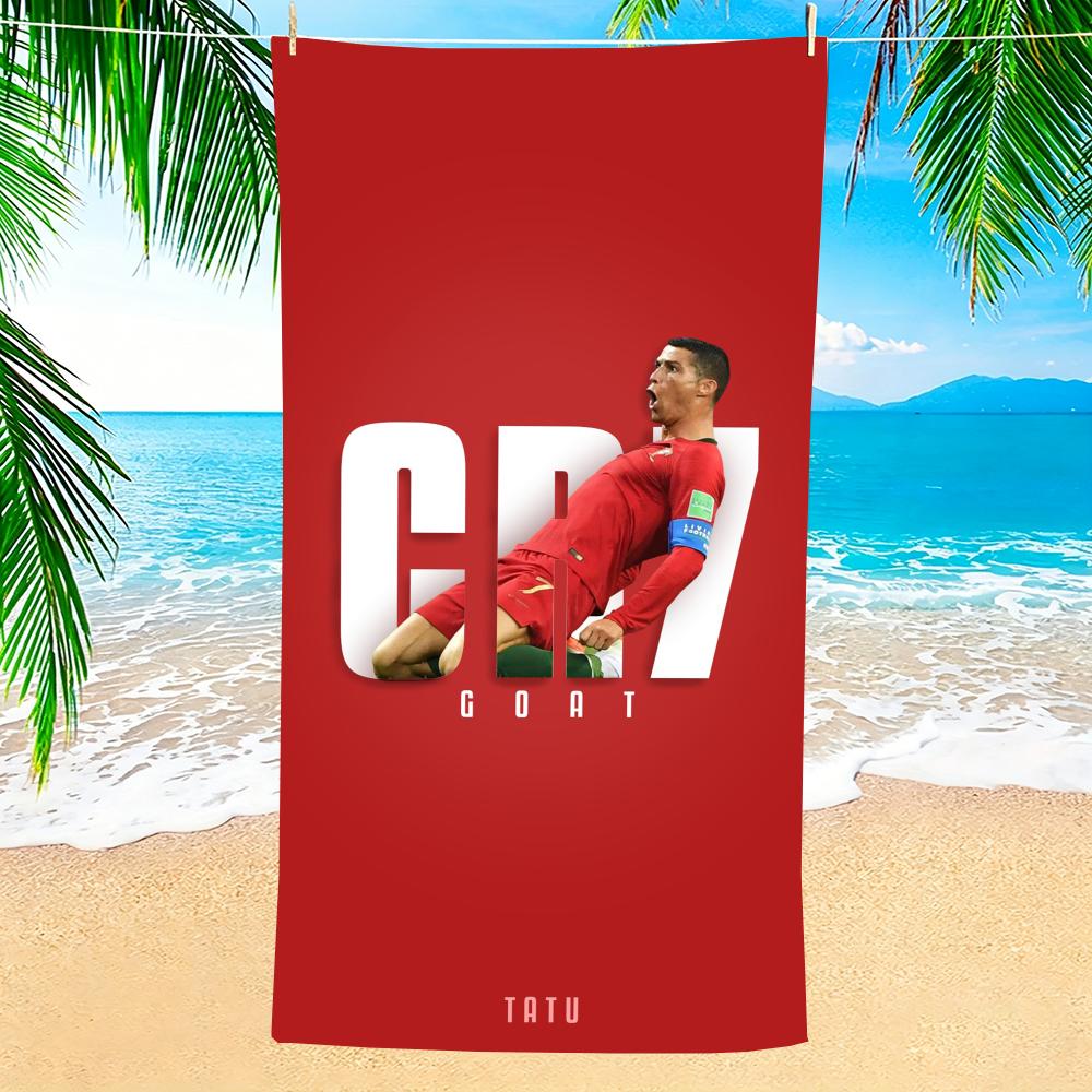 Towel Microfiber beach towel, quick-dry, sand-free, ultra-fine fiber, super soft. C-Cristiano RonaldoS