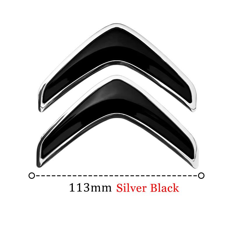 Citroen V Shape Trunk Emblem Car Rear Logo Badge For C3 C4 C5 Cactus Berlingo ABS Car Styling Accessories (8 Colors, 2 Sizes)