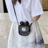Cartoon Kids Print Mini Crossbody Bag With Bow Design For Toddlers