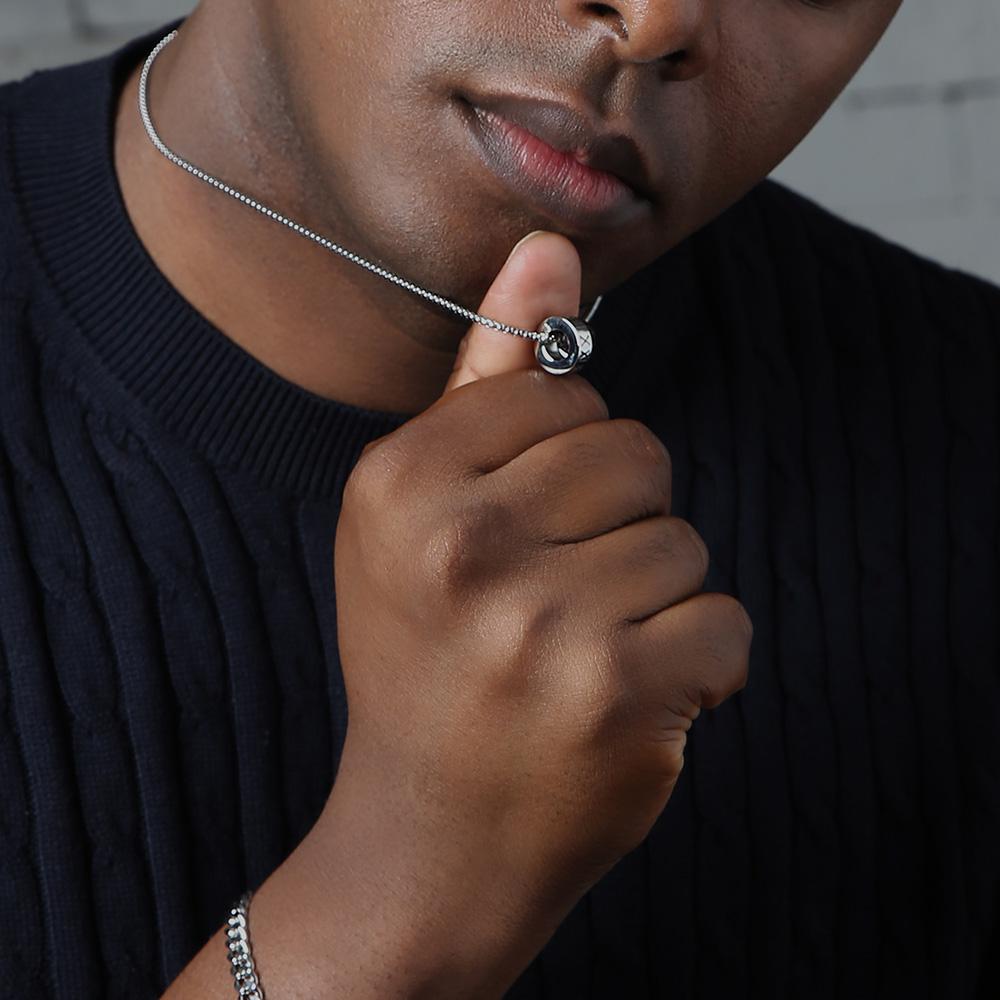 Ventera Tempus Two-Ring Men'S Necklace