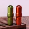 Portable Pill Case Waterproof Edc Container Capsule Airtight Aluminum Alloy Pill Bottle Keychain Travel Pill Holder Organsizer