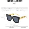 3pcs/Set Women's Square Frame Trendy Fashion Glasses With Chain Decor For Daily Life Elegant Shades Beach Accessories