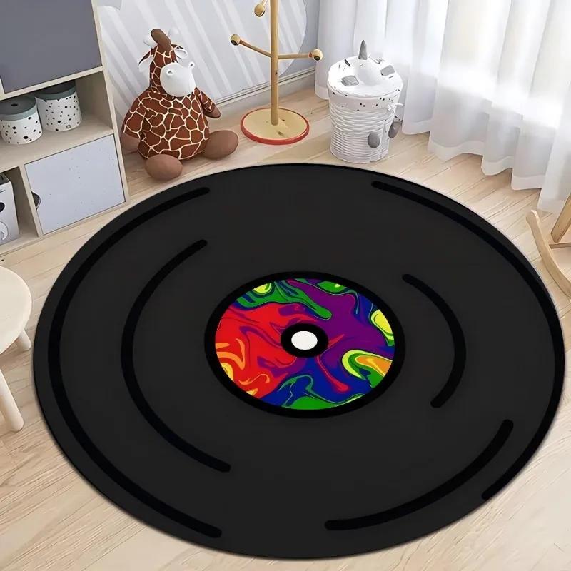 CD Cartoon Circular Carpet Floor Mat Living Room Sofa Mat  Sports Room Bed Rug Carpet Any Design Decoration